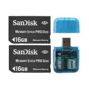 com SanDisk 32 GB (16GB x2  32GB) Memory Stick PRO Duo Flash Memory 