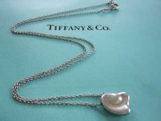 Tiffany & Co. Sterling Elsa Peretti Full Heart Necklace  