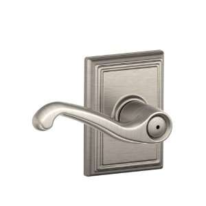Schlage F40FLA619ADD Addison Collection Flair Privacy Lever, Satin 