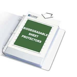  Sheet Protectors, Bio, Clear, Top Loading, Standard Wt 