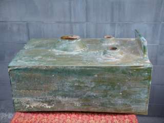 Chinese Han Dynasty green glazed tomb pottery stove  