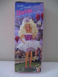 Barbie Doll Special Edition Pretty In Purple Barbie 1992 In Box Mattel 
