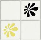 more options set of 12 flower tile transfers wall stickers