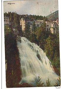 Austria postcard Badgastein waterfall ca 1929  