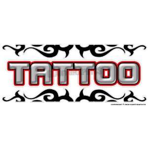  36 TATTOO Window Decal shop tattooing sign vinyl signs 