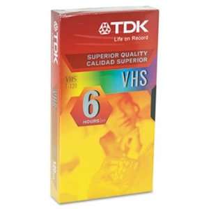  TDK 36330   Standard Grade VHS Videotape Cassette, 6 Hours 