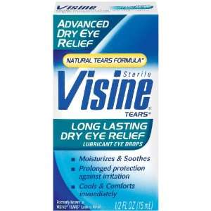 Visine Tears, Lasting Relief Lubricant Eye Drops, .5 fl oz  