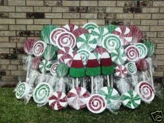 Outdoor Christmas Candyland Yard Decorations 60 Pieces maryschristmas