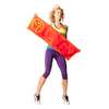 Zumba 2 pack fitness towels  Orange Lime Green 100% cotton 