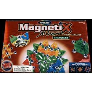  Magnetix X treme Magnetic Building Set   Triangles   40 