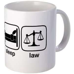  Eat Sleep Law Funny Mug by CafePress: Kitchen & Dining