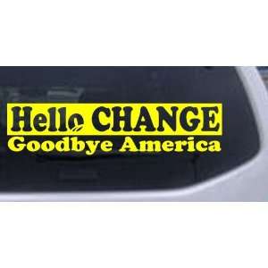   Change Goodbye America Political Car Window Wall Laptop Decal Sticker