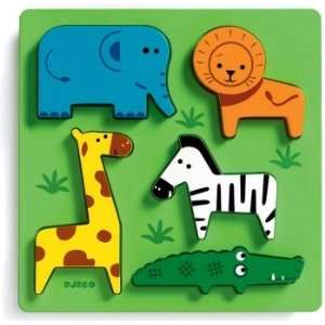    Djeco Wooden Lift Out Puzzle   Incrocodilble!: Toys & Games