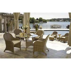  Key Biscayne Wicker Five Piece Dining Set