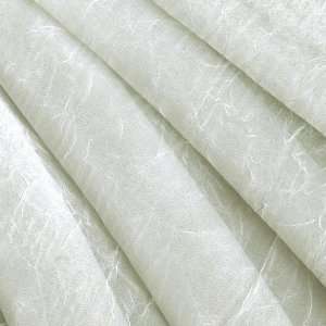  110 Wide Window Sheer Crushed Voile Ivory Fabric By The 